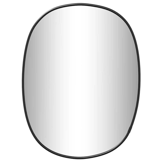 vidaXL Καθρέφτης Τοίχου Μαύρος 30x25 εκ.