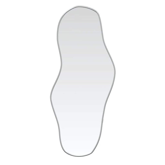 vidaXL Καθρέφτης Τοίχου Ασημί 80x35 εκ.