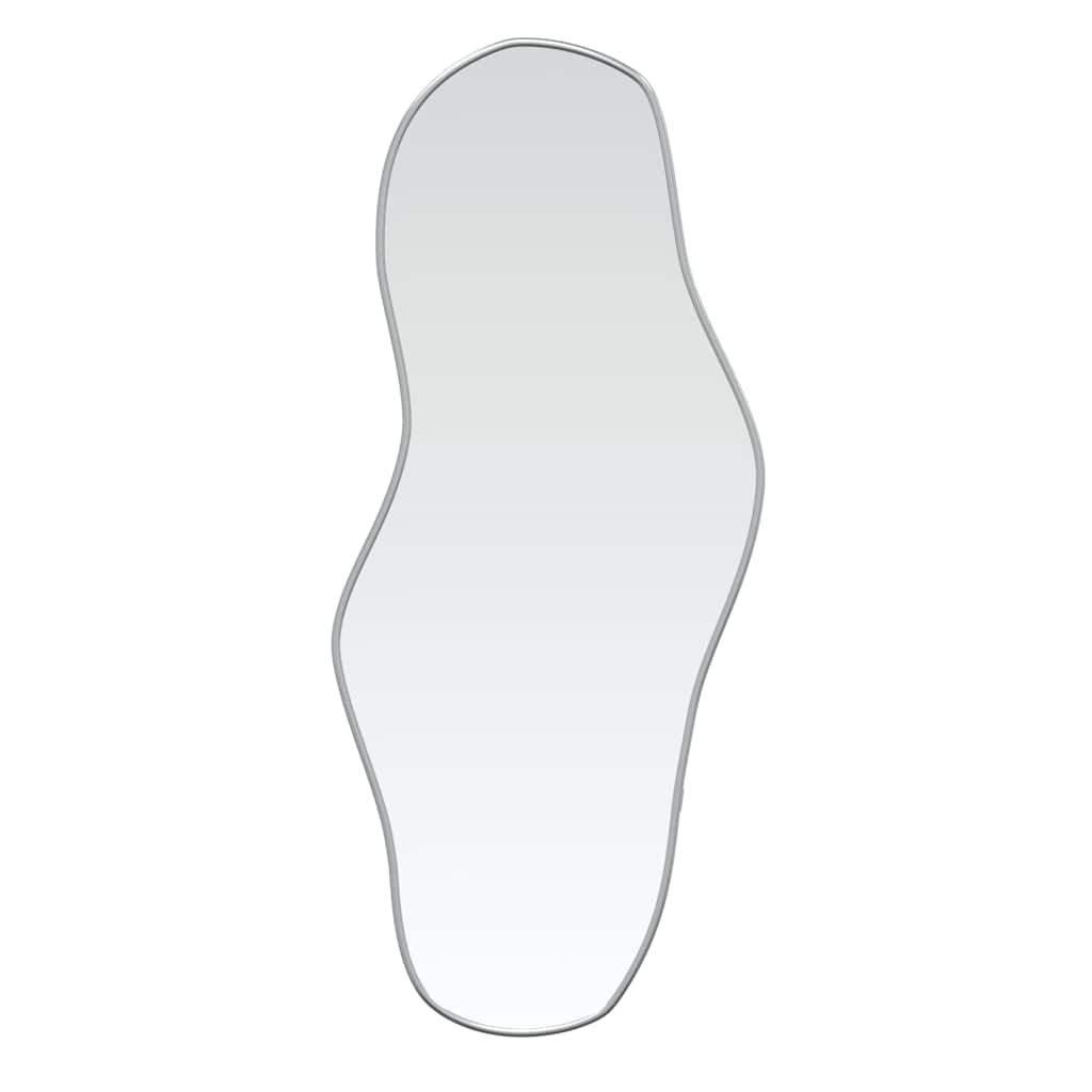 vidaXL Καθρέφτης Τοίχου Ασημί 100 x 45 εκ.