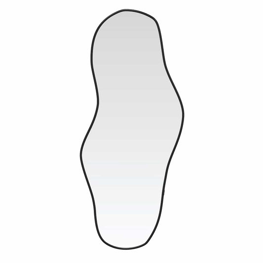 vidaXL Καθρέφτης Τοίχου Μαύρος 60x25 εκ.