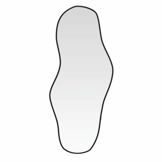 vidaXL Καθρέφτης Τοίχου Μαύρος 80x35 εκ.