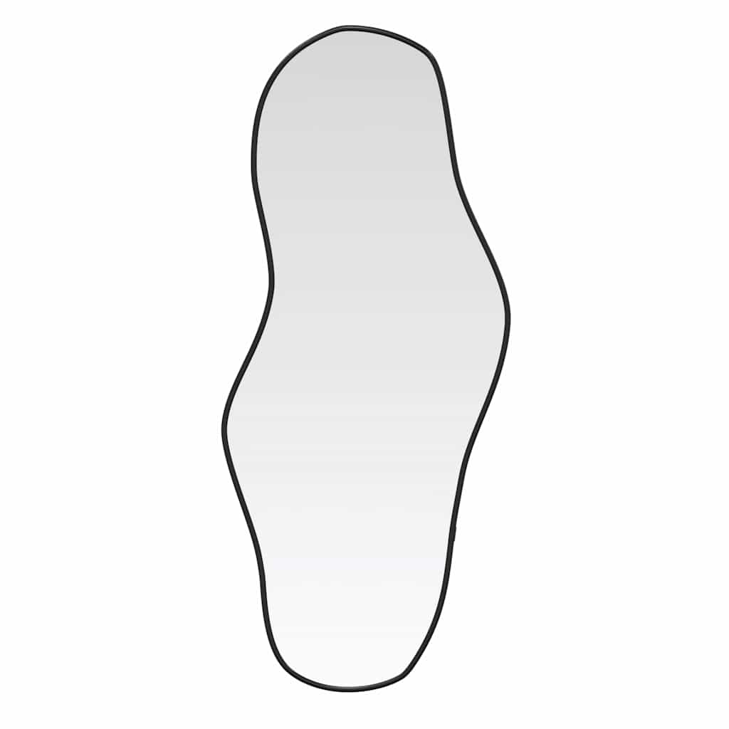 vidaXL Καθρέφτης Τοίχου Μαύρος 100 x 45 εκ.