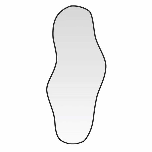 vidaXL Καθρέφτης Τοίχου Μαύρος 100 x 45 εκ.