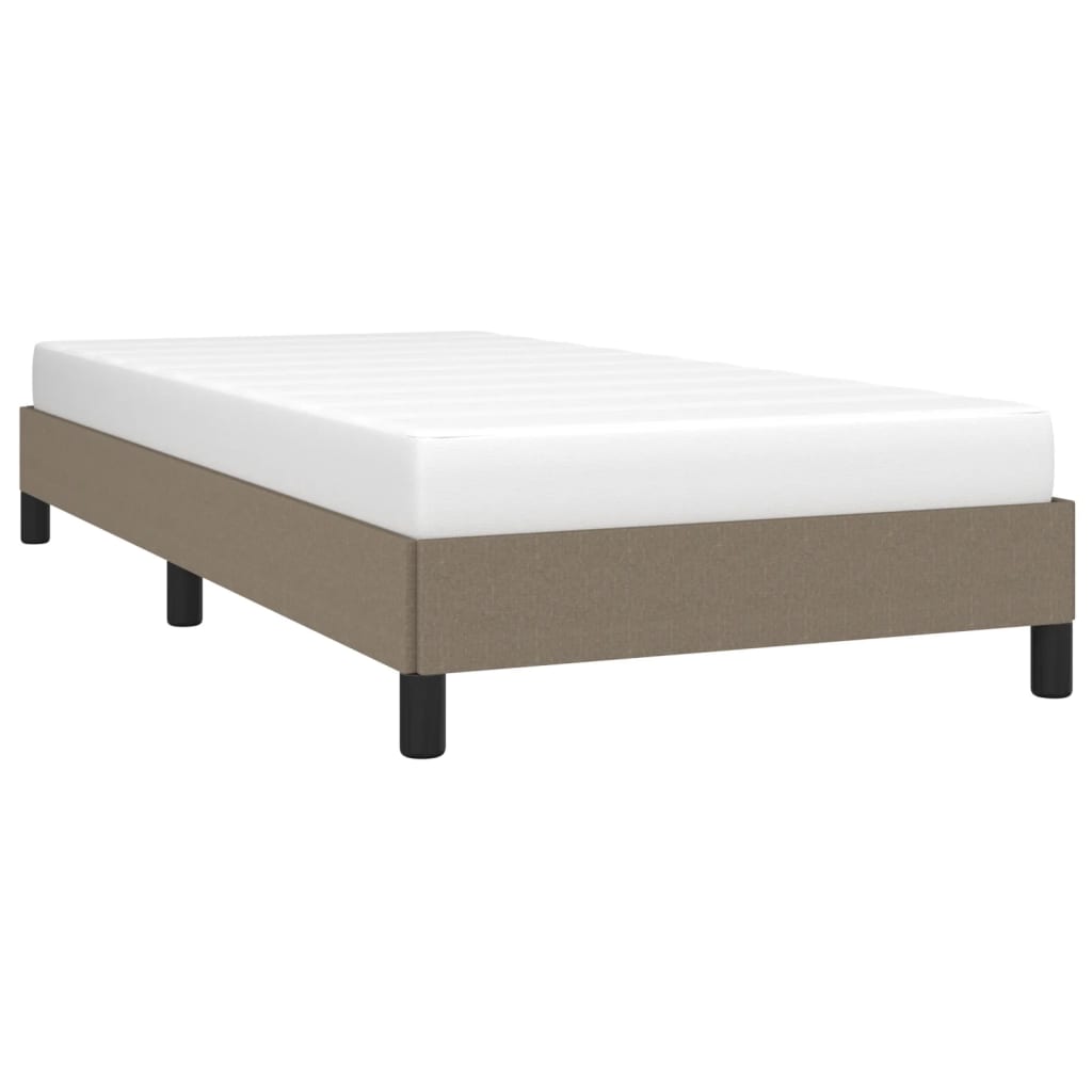 vidaXL Σκελετός Κρεβατιού Χωρίς Στρώμα Taupe 80x200 εκ. Υφασμάτινο