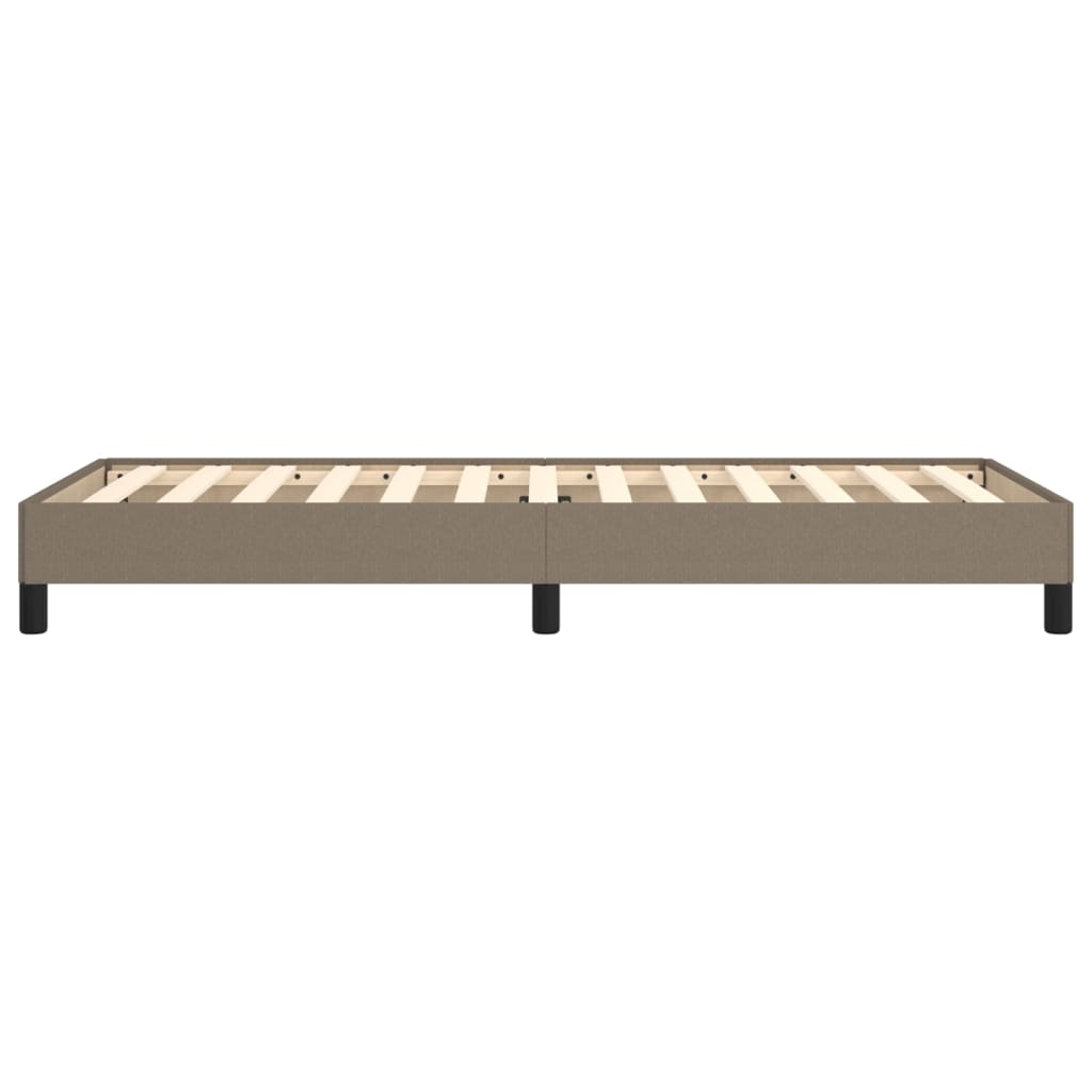 vidaXL Σκελετός Κρεβατιού Χωρίς Στρώμα Taupe 90x190 εκ. Υφασμάτινο