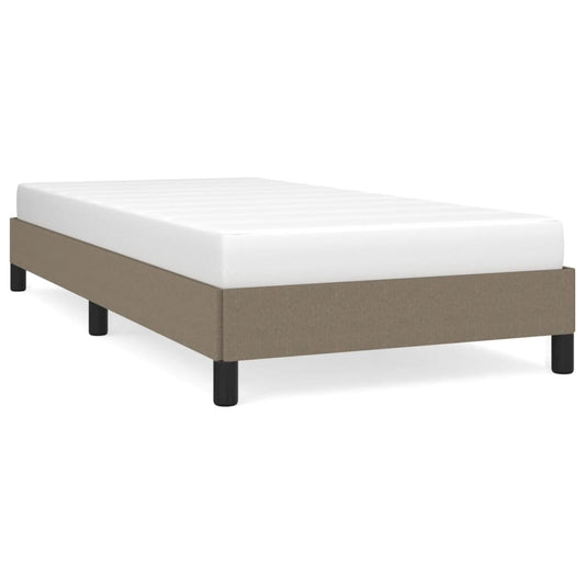 vidaXL Σκελετός Κρεβατιού Χωρίς Στρώμα Taupe 90x200 εκ. Υφασμάτινο