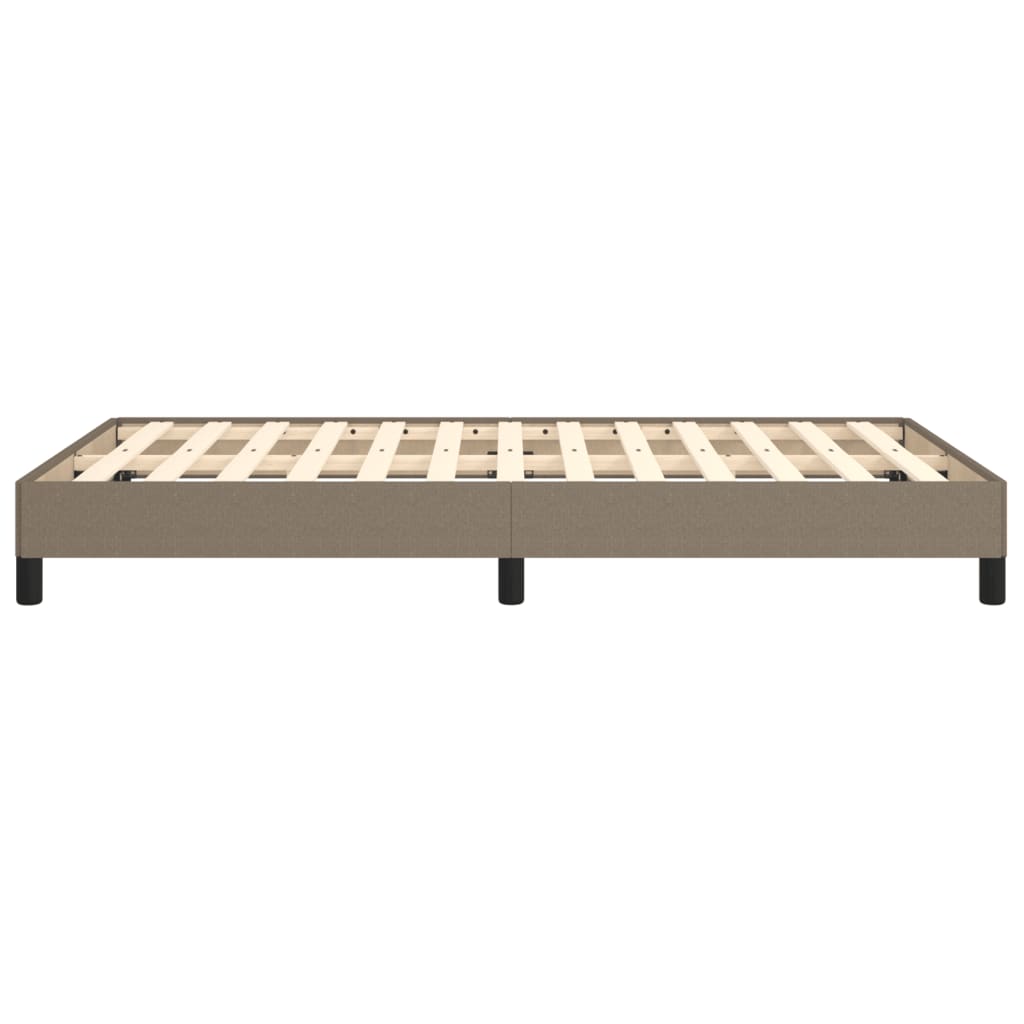 vidaXL Σκελετός Κρεβατιού Χωρίς Στρώμα Taupe 120x200 εκ. Υφασμάτινο