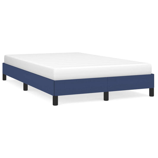 vidaXL Πλαίσιο κρεβατιού χωρίς στρώμα μπλε 120x200cm ύφασμα