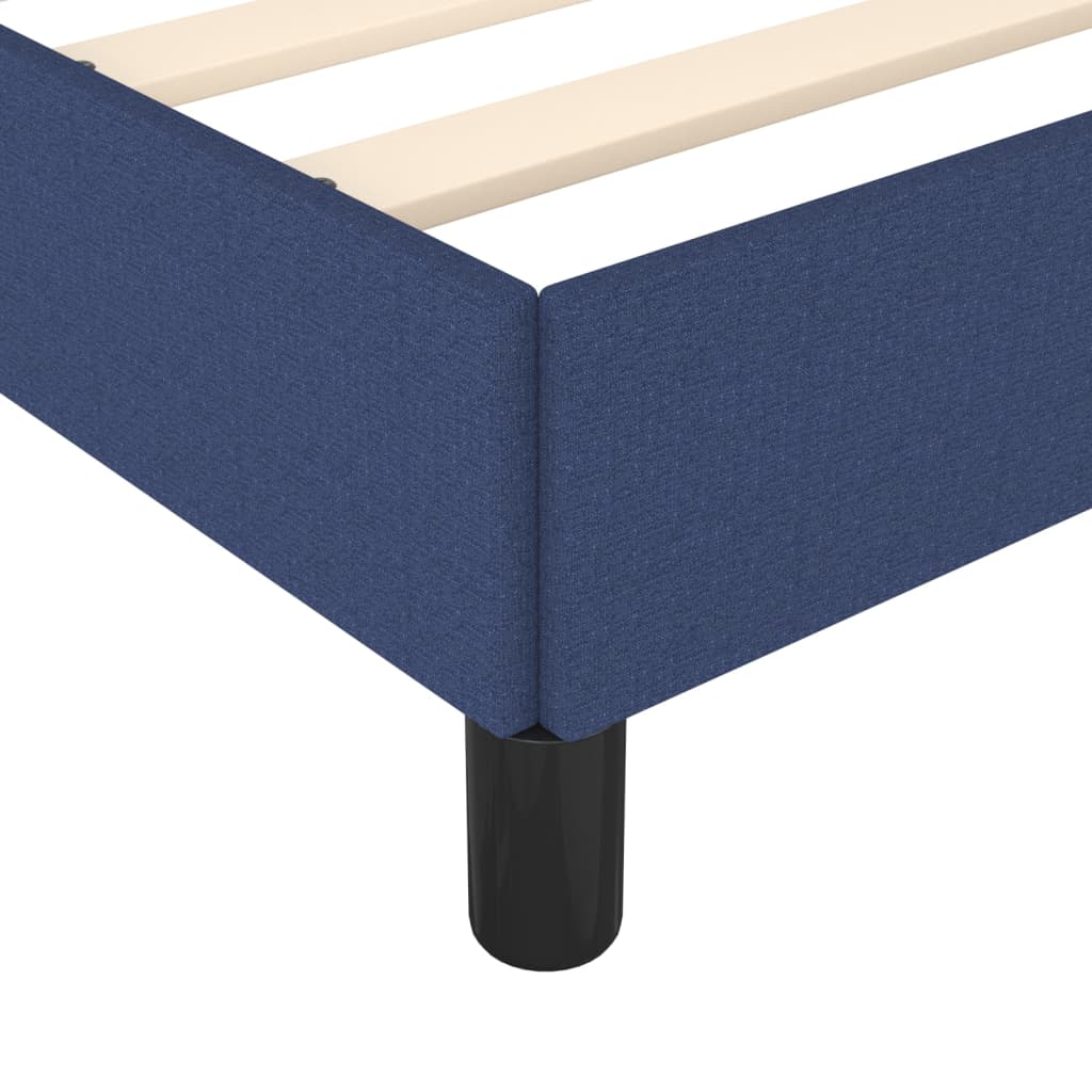 vidaXL Πλαίσιο κρεβατιού χωρίς στρώμα μπλε 120x200cm ύφασμα