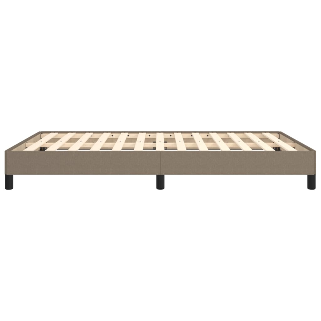 vidaXL Σκελετός Κρεβατιού Χωρίς Στρώμα Taupe 140x190 εκ. Υφασμάτινο