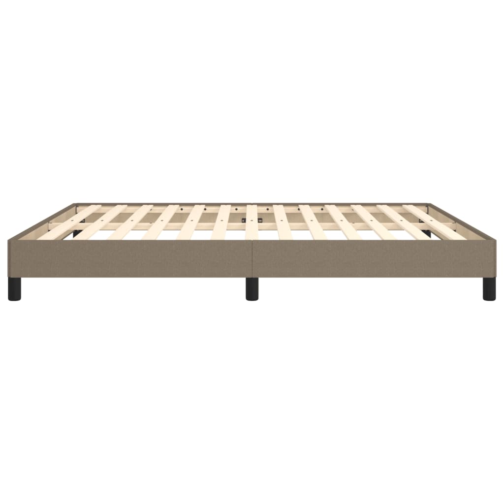 vidaXL Σκελετός Κρεβατιού Χωρίς Στρώμα Taupe 180x200 εκ. Υφασμάτινο