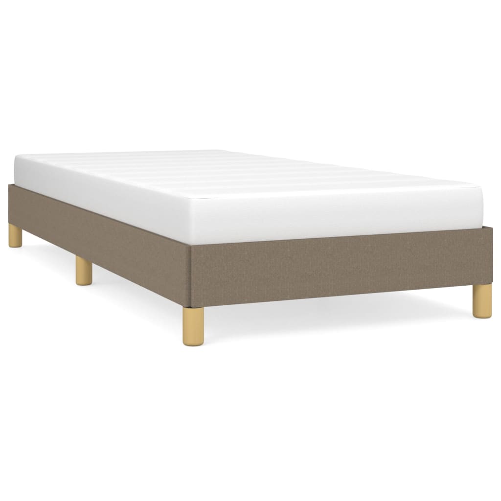 vidaXL Σκελετός Κρεβατιού Χωρίς Στρώμα Taupe 90x190 εκ. Υφασμάτινο