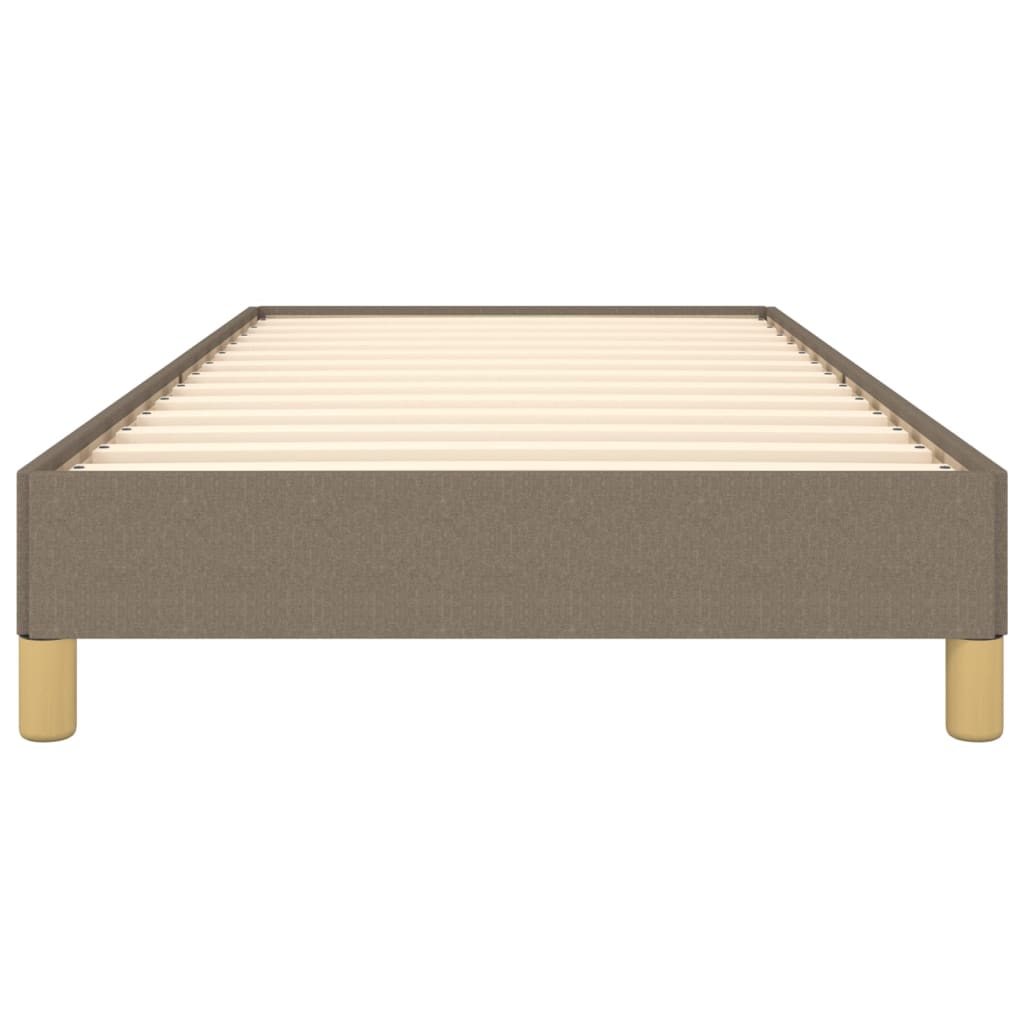 vidaXL Σκελετός Κρεβατιού Χωρίς Στρώμα Taupe 90x190 εκ. Υφασμάτινο