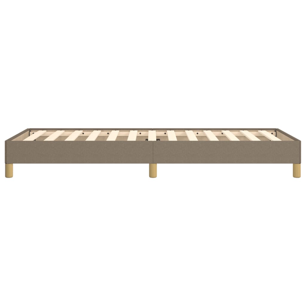 vidaXL Σκελετός Κρεβατιού Χωρίς Στρώμα Taupe 90x200 εκ. Υφασμάτινο