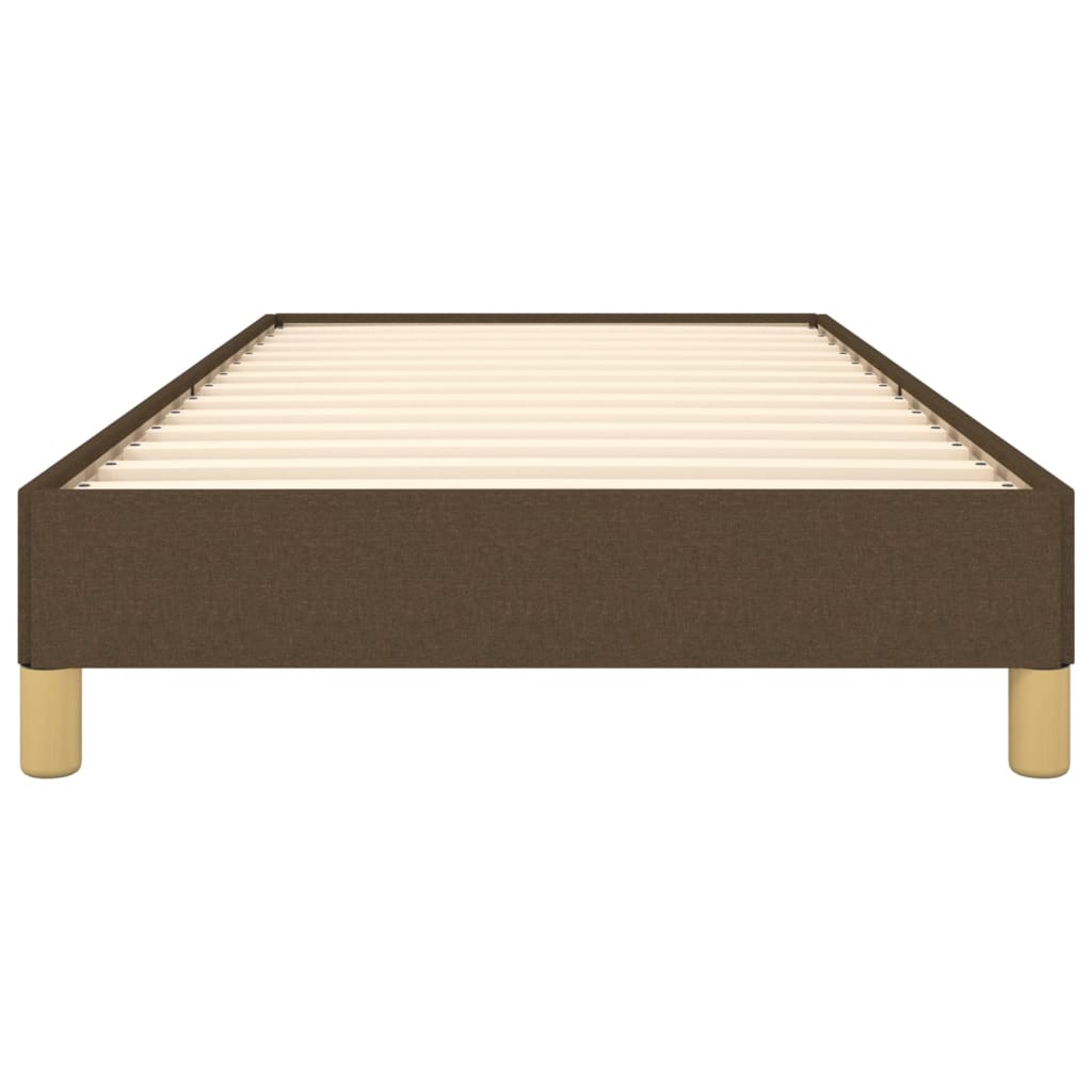 vidaXL Σκελετός Κρεβατιού Χωρίς Στρώμα Σκ. Καφέ 100x200 εκ. Υφασμάτινο