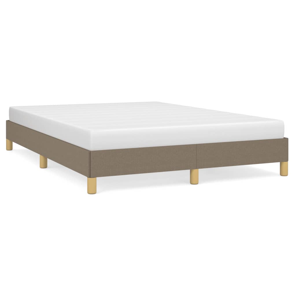 vidaXL Σκελετός Κρεβατιού Χωρίς Στρώμα Taupe 140x200 εκ. Υφασμάτινο