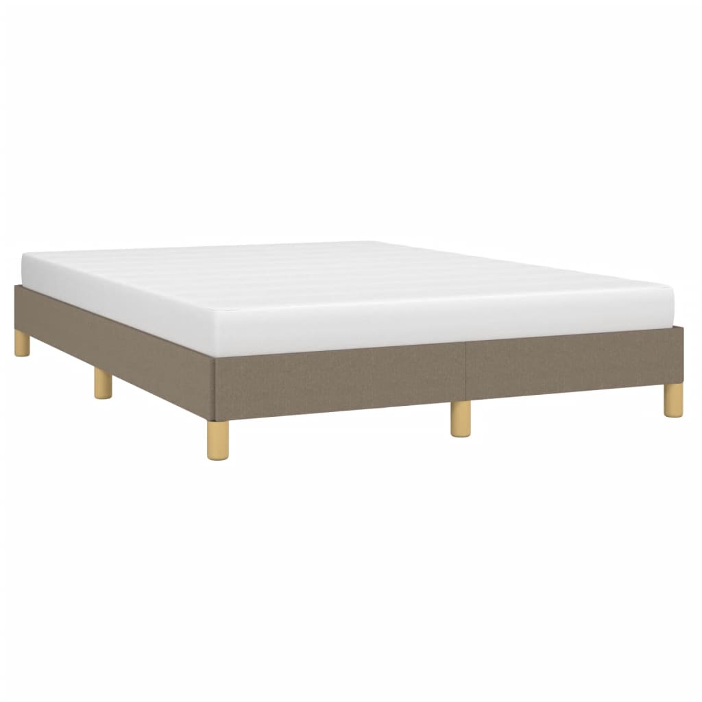 vidaXL Σκελετός Κρεβατιού Χωρίς Στρώμα Taupe 140x200 εκ. Υφασμάτινο