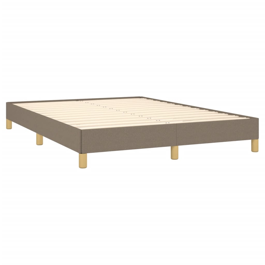vidaXL Σκελετός Κρεβατιού Χωρίς Στρώμα Taupe 140x200 εκ. Υφασμάτινο