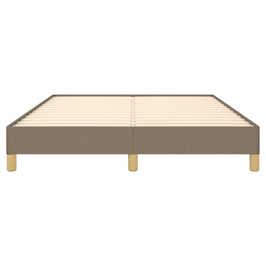 vidaXL Σκελετός Κρεβατιού Χωρίς Στρώμα Taupe 160x200 εκ. Υφασμάτινο