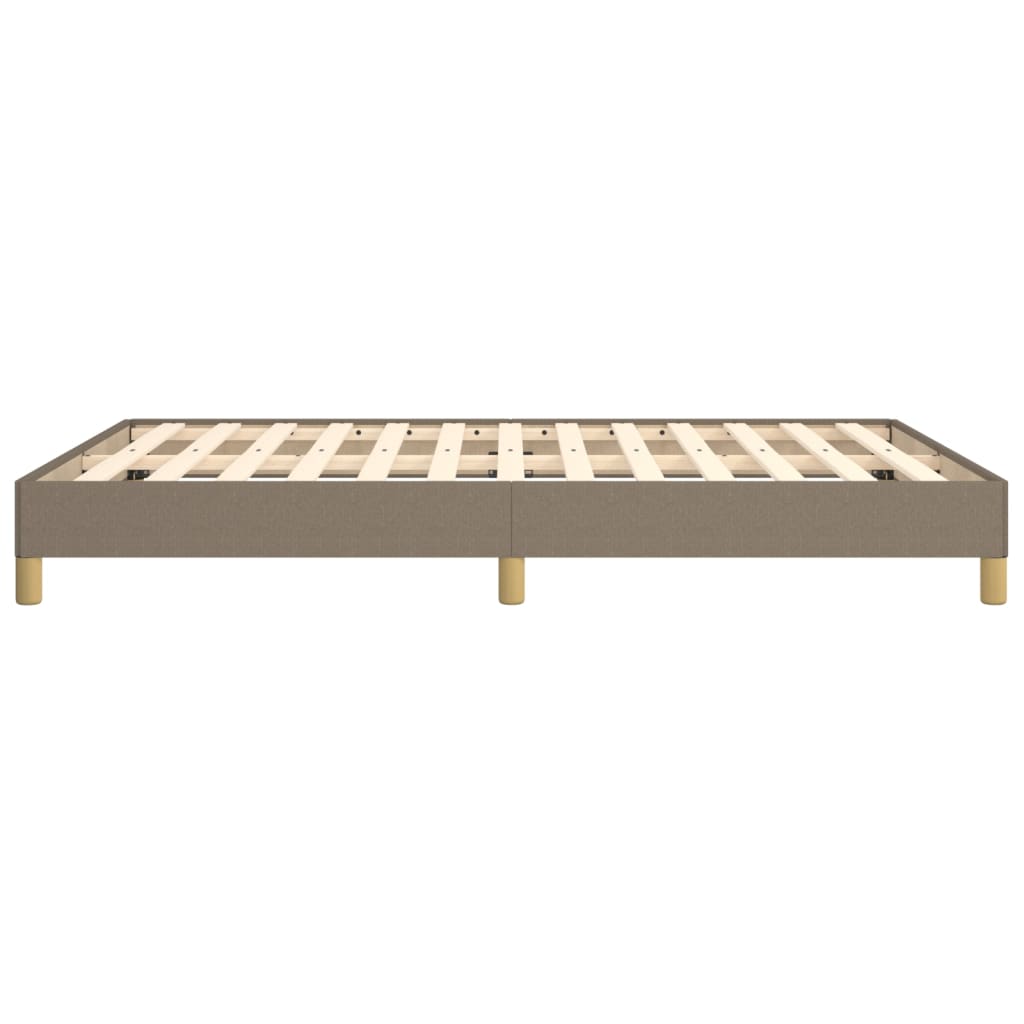 vidaXL Σκελετός Κρεβατιού Χωρίς Στρώμα Taupe 160x200 εκ. Υφασμάτινο