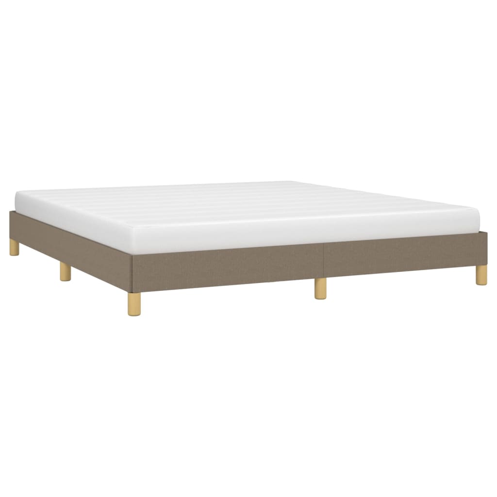vidaXL Σκελετός Κρεβατιού Χωρίς Στρώμα Taupe 180x200 εκ. Υφασμάτινο