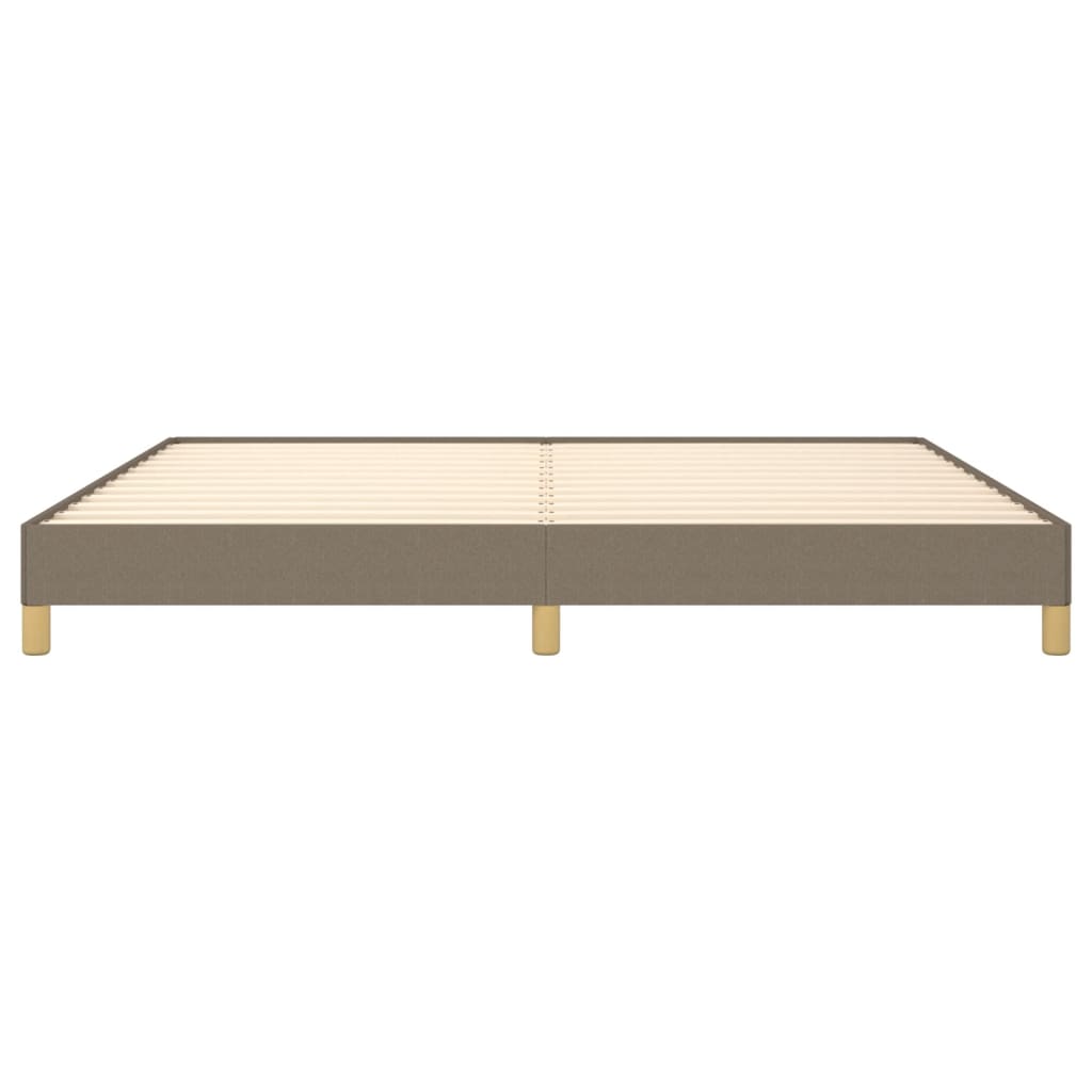 vidaXL Σκελετός Κρεβατιού Χωρίς Στρώμα Taupe 200x200 εκ.Υφασμάτινο