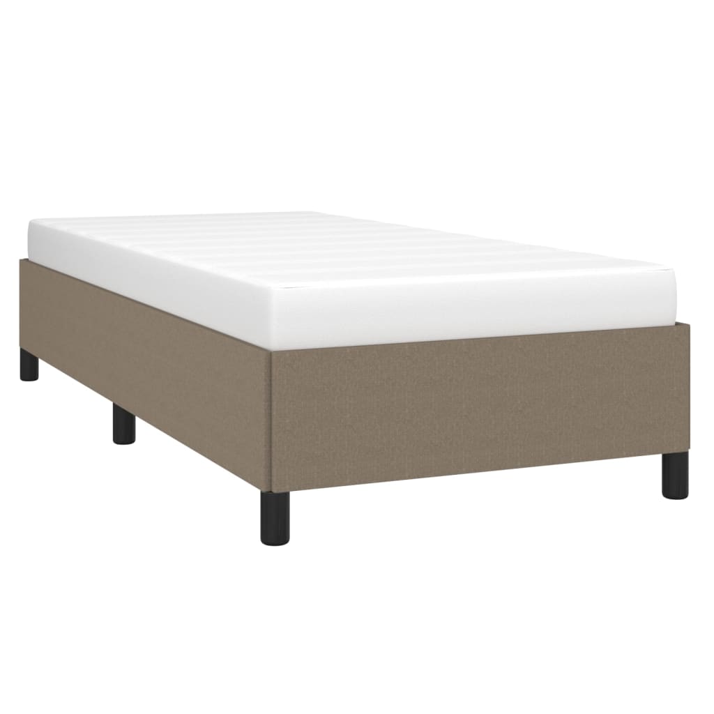 vidaXL Σκελετός Κρεβατιού Χωρίς Στρώμα Taupe 80x200 εκ. Υφασμάτινο