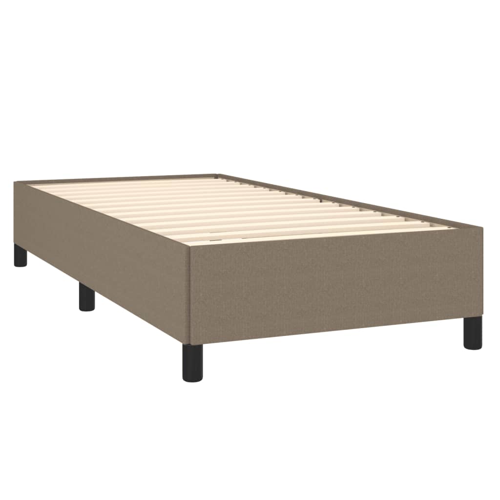 vidaXL Σκελετός Κρεβατιού Χωρίς Στρώμα Taupe 90x190 εκ. Υφασμάτινο