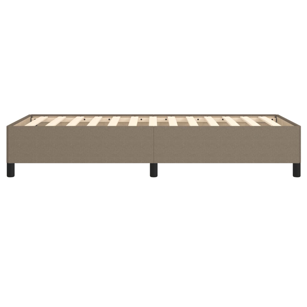 vidaXL Σκελετός Κρεβατιού Χωρίς Στρώμα Taupe 90x200 εκ. Υφασμάτινο