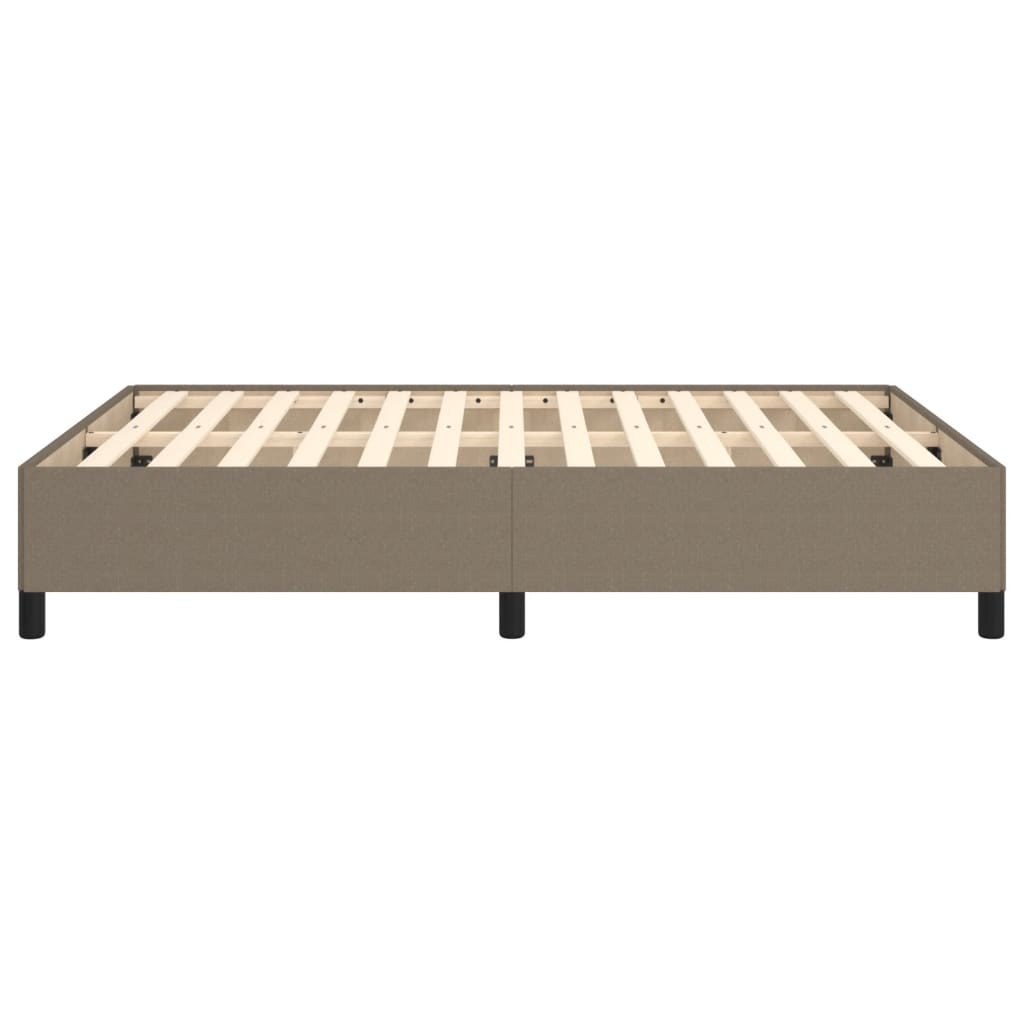 vidaXL Σκελετός Κρεβατιού Χωρίς Στρώμα Taupe 140x190 εκ. Υφασμάτινο