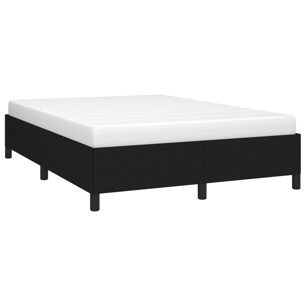 vidaXL Σκελετός Κρεβατιού Χωρίς Στρώμα Μαύρο 140x200 εκ.Υφασμάτινο