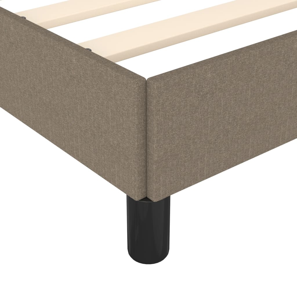 vidaXL Σκελετός Κρεβατιού Χωρίς Στρώμα Taupe 140x200 εκ. Υφασμάτινο
