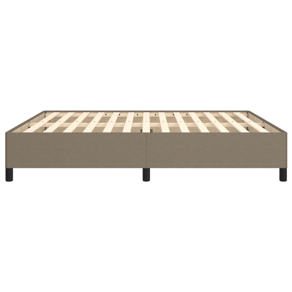 vidaXL Σκελετός Κρεβατιού Χωρίς Στρώμα Taupe 160x200 εκ. Υφασμάτινο