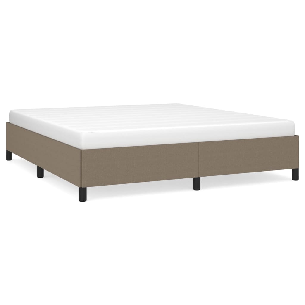 vidaXL Σκελετός Κρεβατιού Χωρίς Στρώμα Taupe 180x200 εκ. Υφασμάτινο