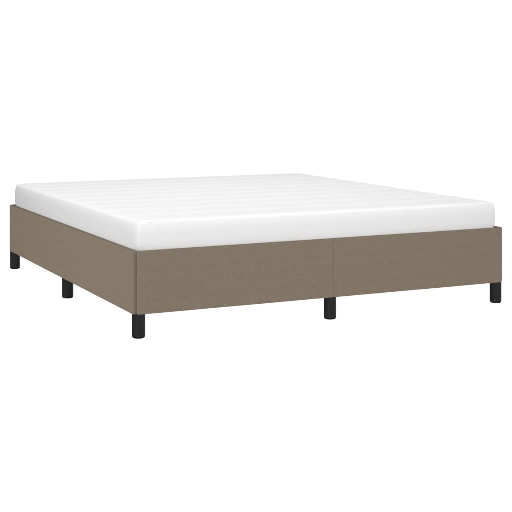 vidaXL Σκελετός Κρεβατιού Χωρίς Στρώμα Taupe 180x200 εκ. Υφασμάτινο