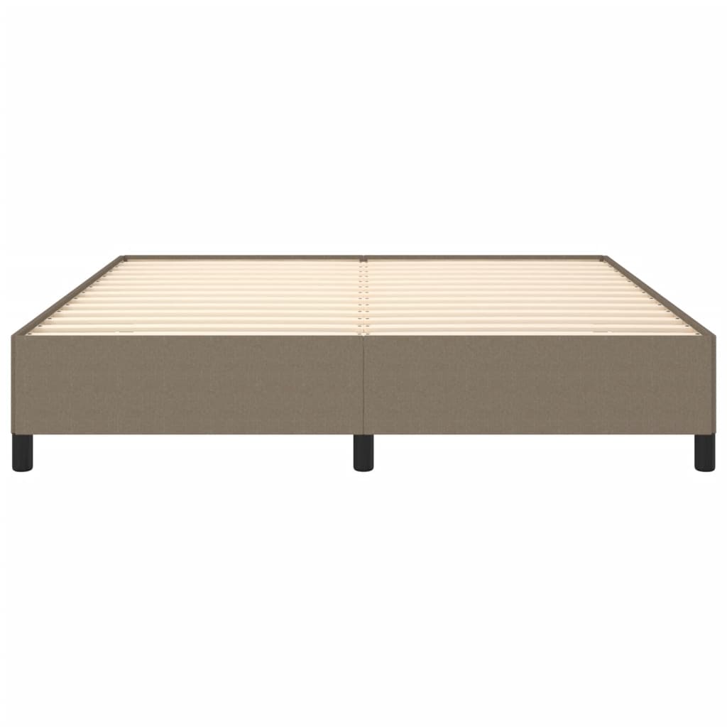 vidaXL Σκελετός Κρεβατιού Χωρίς Στρώμα Taupe 180x200 εκ. Υφασμάτινο