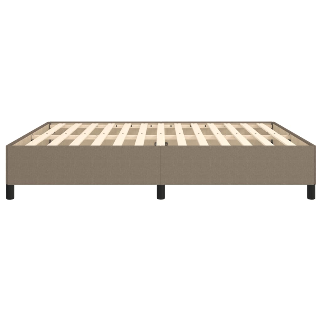 vidaXL Σκελετός Κρεβατιού Χωρίς Στρώμα Taupe 180x200 εκ. Υφασμάτινο