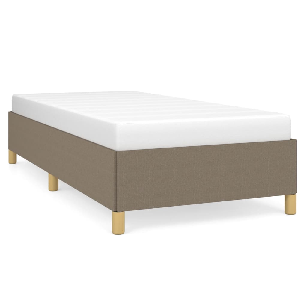 vidaXL Σκελετός Κρεβατιού Χωρίς Στρώμα Taupe 80x200 εκ. Υφασμάτινο