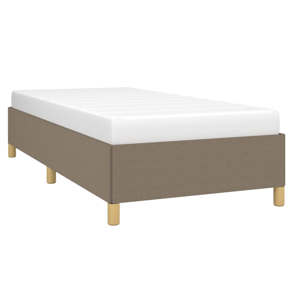 vidaXL Σκελετός Κρεβατιού Χωρίς Στρώμα Taupe 90x190 εκ. Υφασμάτινο