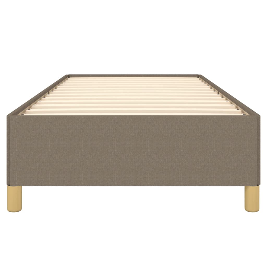 vidaXL Σκελετός Κρεβατιού Χωρίς Στρώμα Taupe 90x190 εκ. Υφασμάτινο