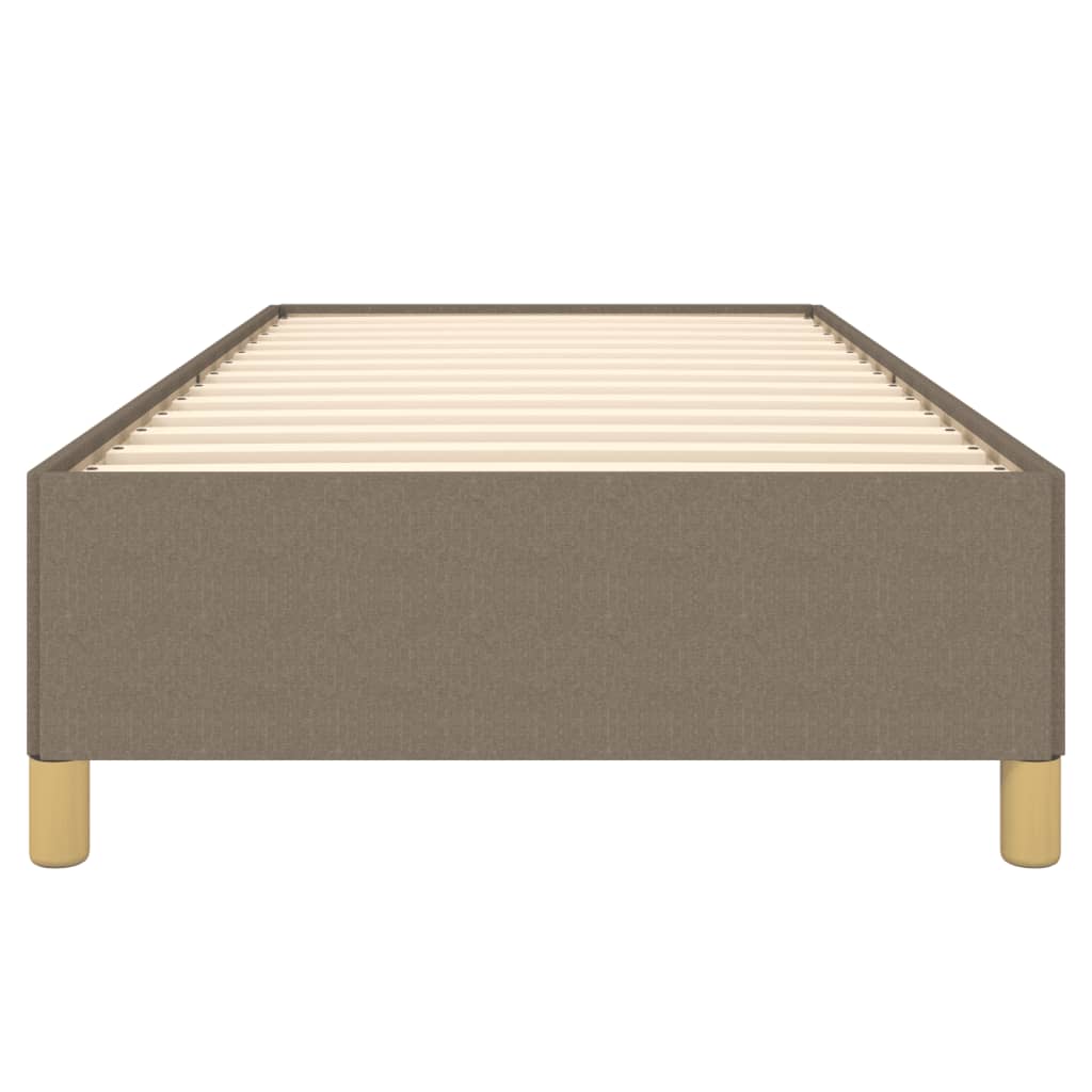 vidaXL Σκελετός Κρεβατιού Χωρίς Στρώμα Taupe 90x200 εκ. Υφασμάτινο