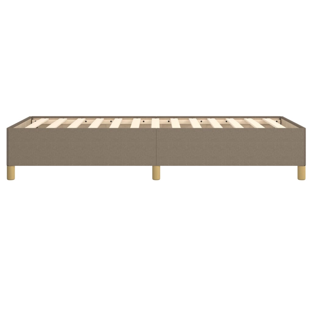 vidaXL Σκελετός Κρεβατιού Χωρίς Στρώμα Taupe 90x200 εκ. Υφασμάτινο