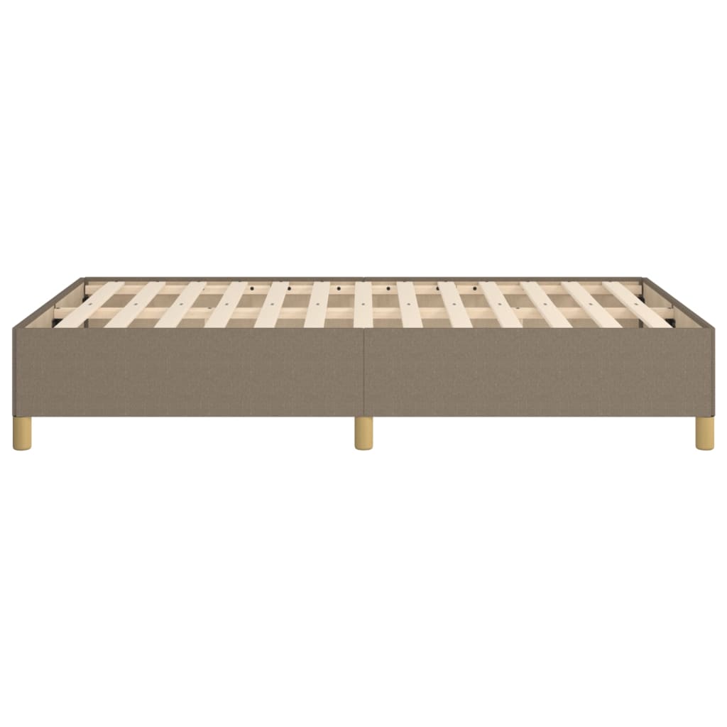 vidaXL Σκελετός Κρεβατιού Χωρίς Στρώμα Taupe 120x200 εκ. Υφασμάτινο