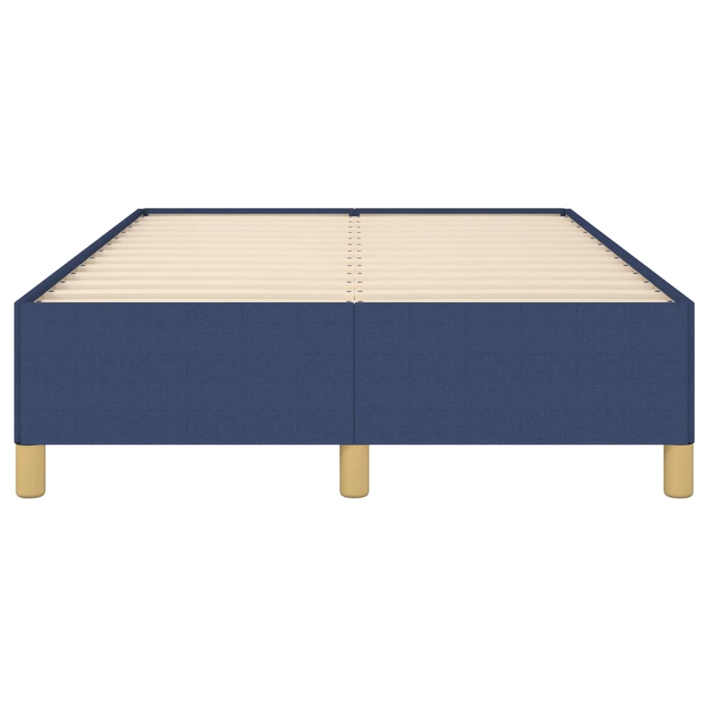 vidaXL Πλαίσιο κρεβατιού χωρίς στρώμα μπλε 120x200cm ύφασμα
