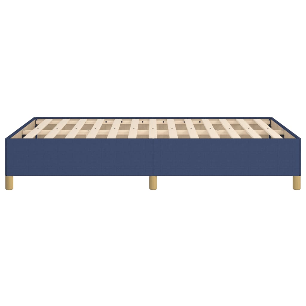 vidaXL Πλαίσιο κρεβατιού χωρίς στρώμα μπλε 120x200cm ύφασμα