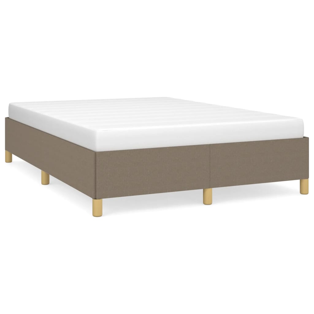 vidaXL Σκελετός Κρεβατιού Χωρίς Στρώμα Taupe 140x190 εκ. Υφασμάτινο