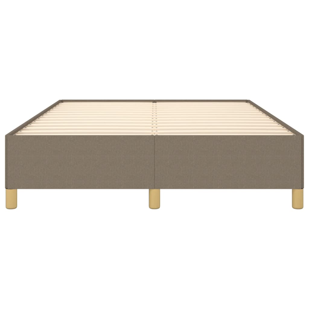 vidaXL Σκελετός Κρεβατιού Χωρίς Στρώμα Taupe 140x190 εκ. Υφασμάτινο