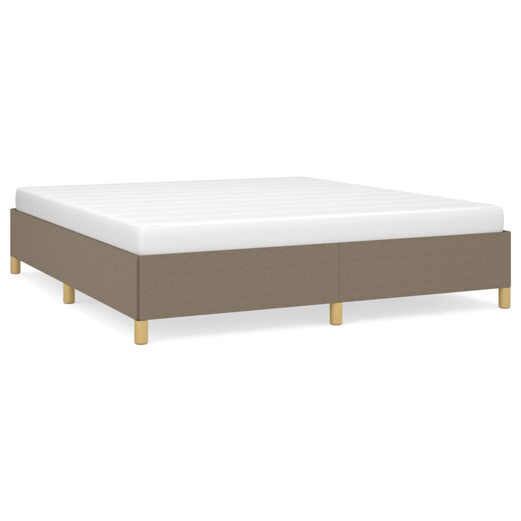 vidaXL Σκελετός Κρεβατιού Χωρίς Στρώμα Taupe 180x200 εκ. Υφασμάτινο