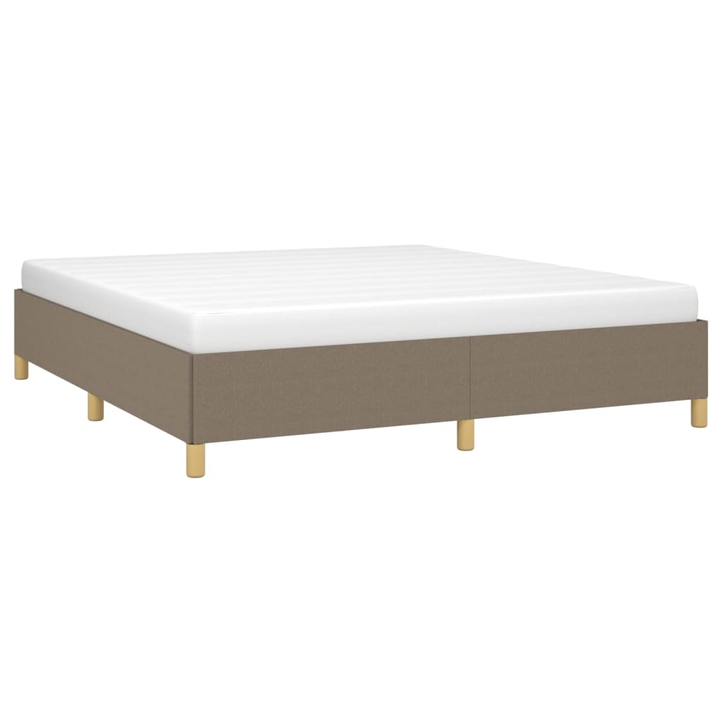 vidaXL Σκελετός Κρεβατιού Χωρίς Στρώμα Taupe 180x200 εκ. Υφασμάτινο