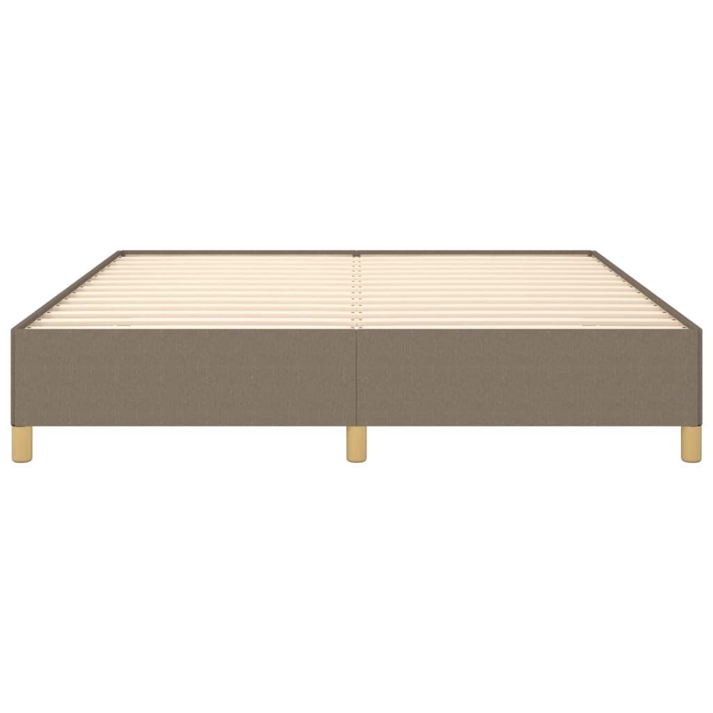 vidaXL Σκελετός Κρεβατιού Χωρίς Στρώμα Taupe 180x200 εκ. Υφασμάτινο